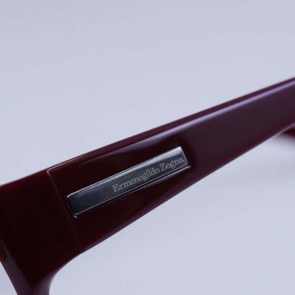 🕶️ New Ermenegildo Zegna VZ3536 09M8 Eyeglasses - Burgundy Frame - Picture 5 of 10
